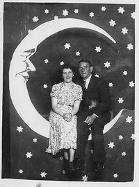 John McGarrity and wife Norma at Luna Park, Melbourne in 1939. 
